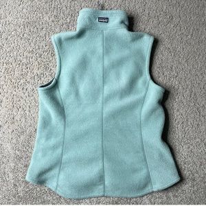 Patagonia Synchilla Fleece Full Zip Vest Women's SZ S Light Green EUC